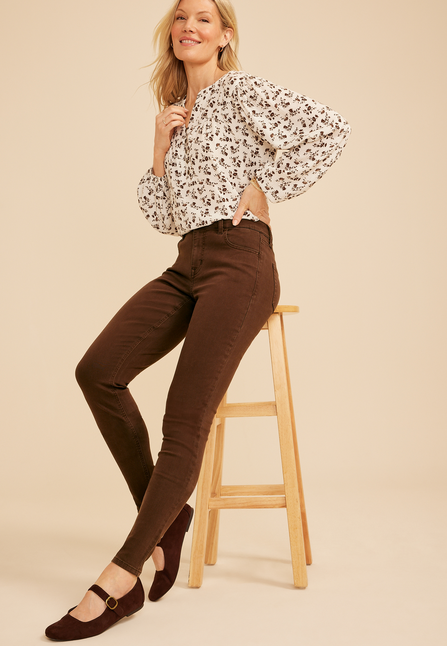 m jeans by maurices&trade; High Rise Color Jegging