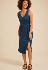 Bare Textured Midi Dress, C1605, small