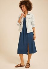 Bare Textured Midi Dress, C1605, small
