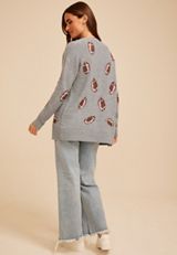 Football Open Front Cardigan, C1942, small
