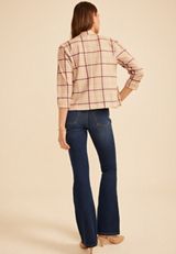 Versa Cropped Plaid Blazer, C9504, small