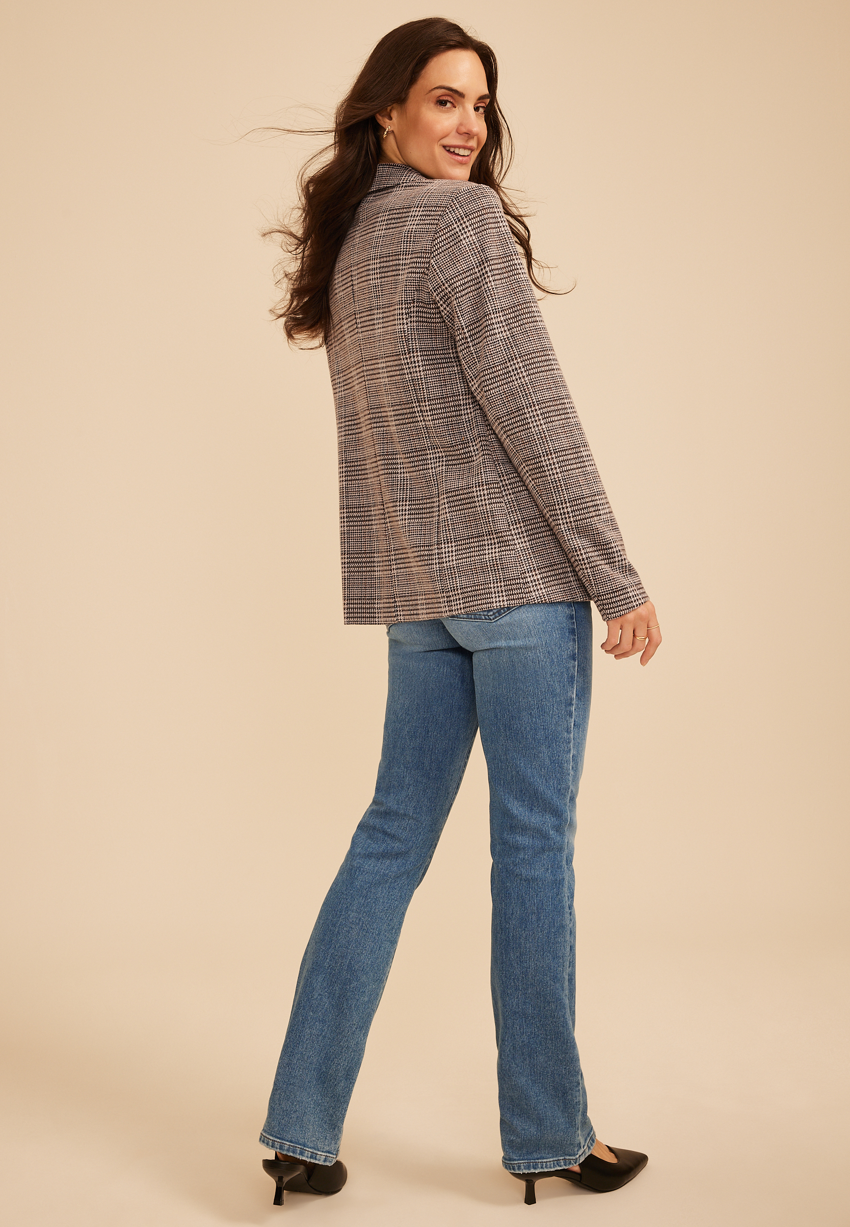 Plaid Blazer, C1756, large