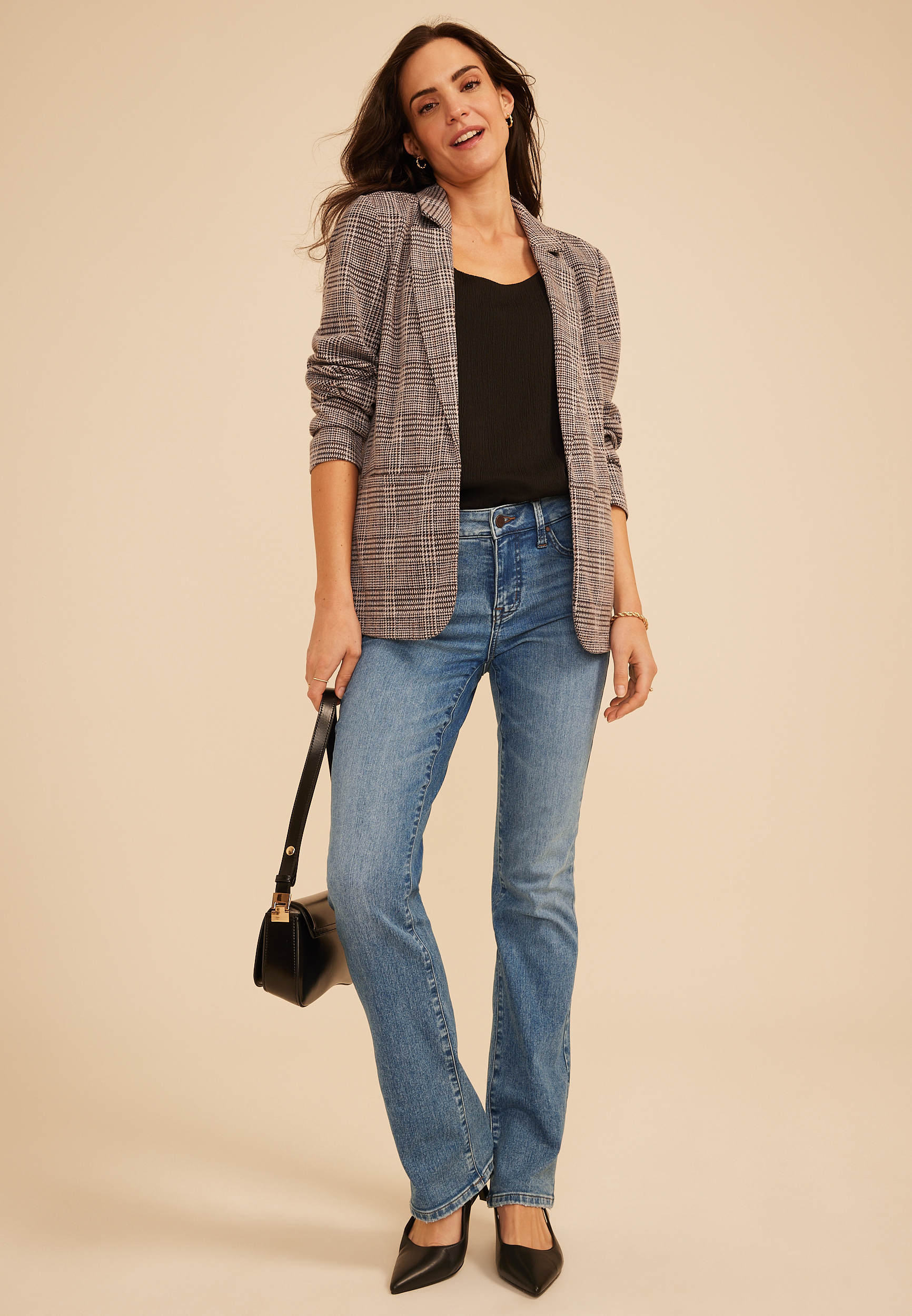 Plaid Blazer, C1756, large