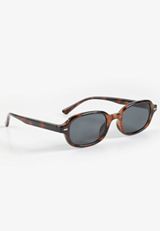 Tortoise Narrow Rectangle Sunglasses, C920, small