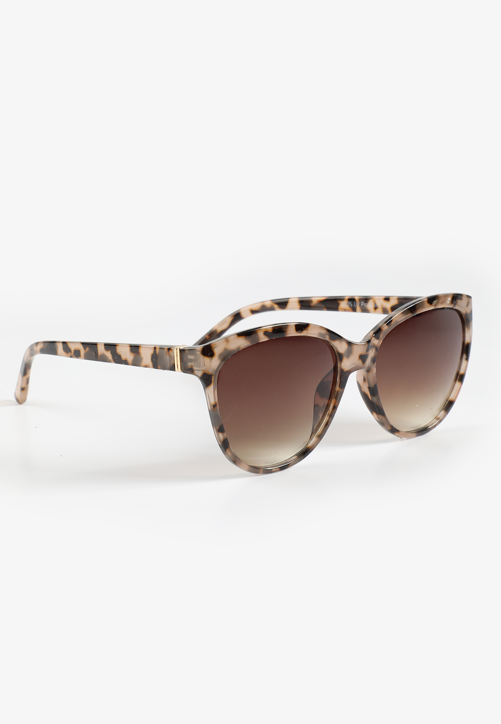 Tortoise Round Cat Eye Sunglasses