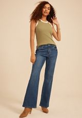 Mid Rise Baggy Bootcut Jean, C258, small