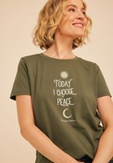 Today I Choose Peace Classic Fit Graphic Tee, C3142, small