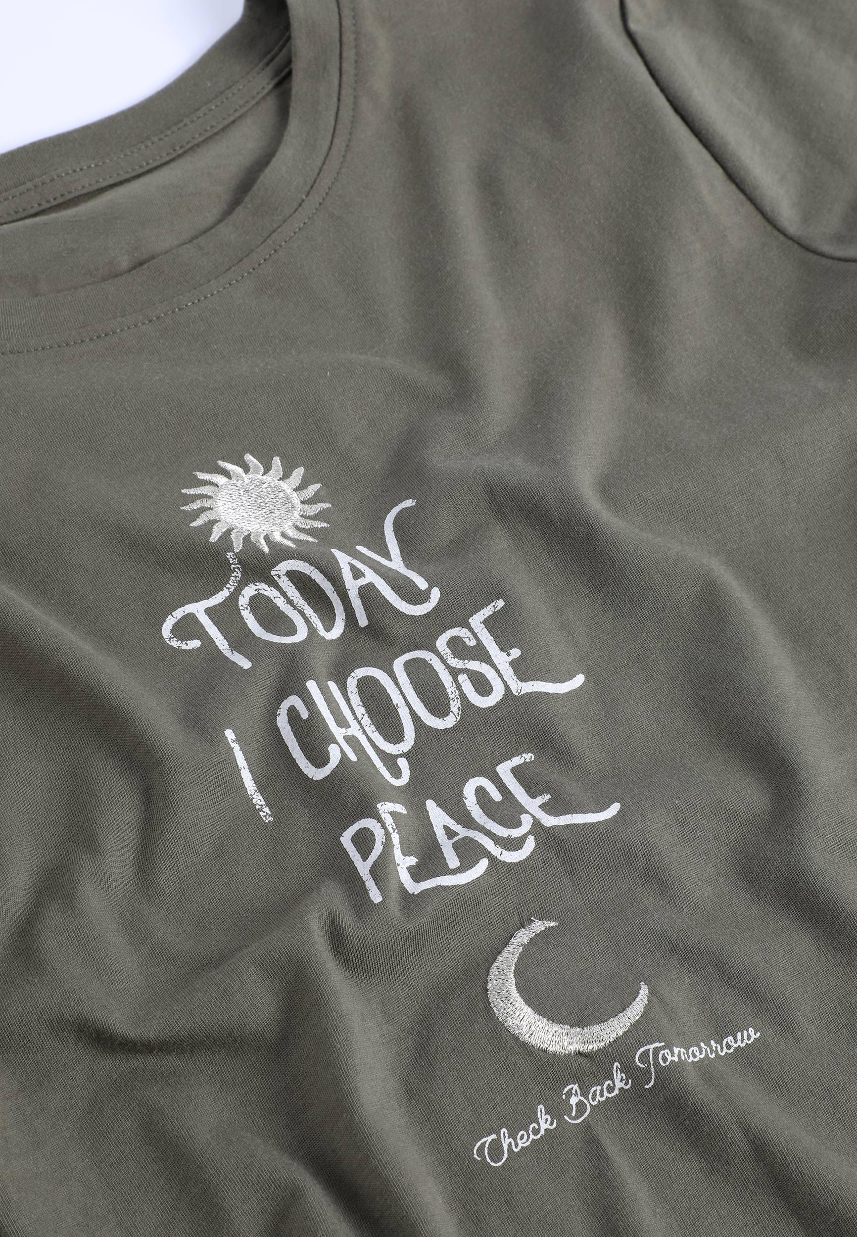 Today I Choose Peace Classic Fit Graphic Tee, C3142, large