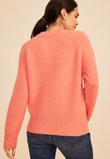 Crew Neck Raglan Sweater, C4002, small