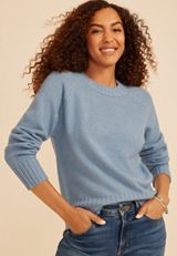 Crew Neck Raglan Sweater, C9904, small