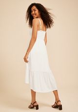 Bare Crinkle Gauze Midi Dress, C4673, small