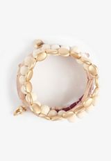 Mixed Bead Stretch Bracelet Set, C7883, small
