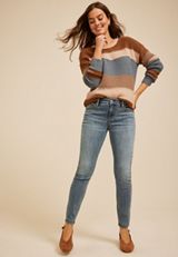 Silver Jeans Co.® Elyse Curvy Mid Rise Luxe Stretch Skinny Jean, C3337, small