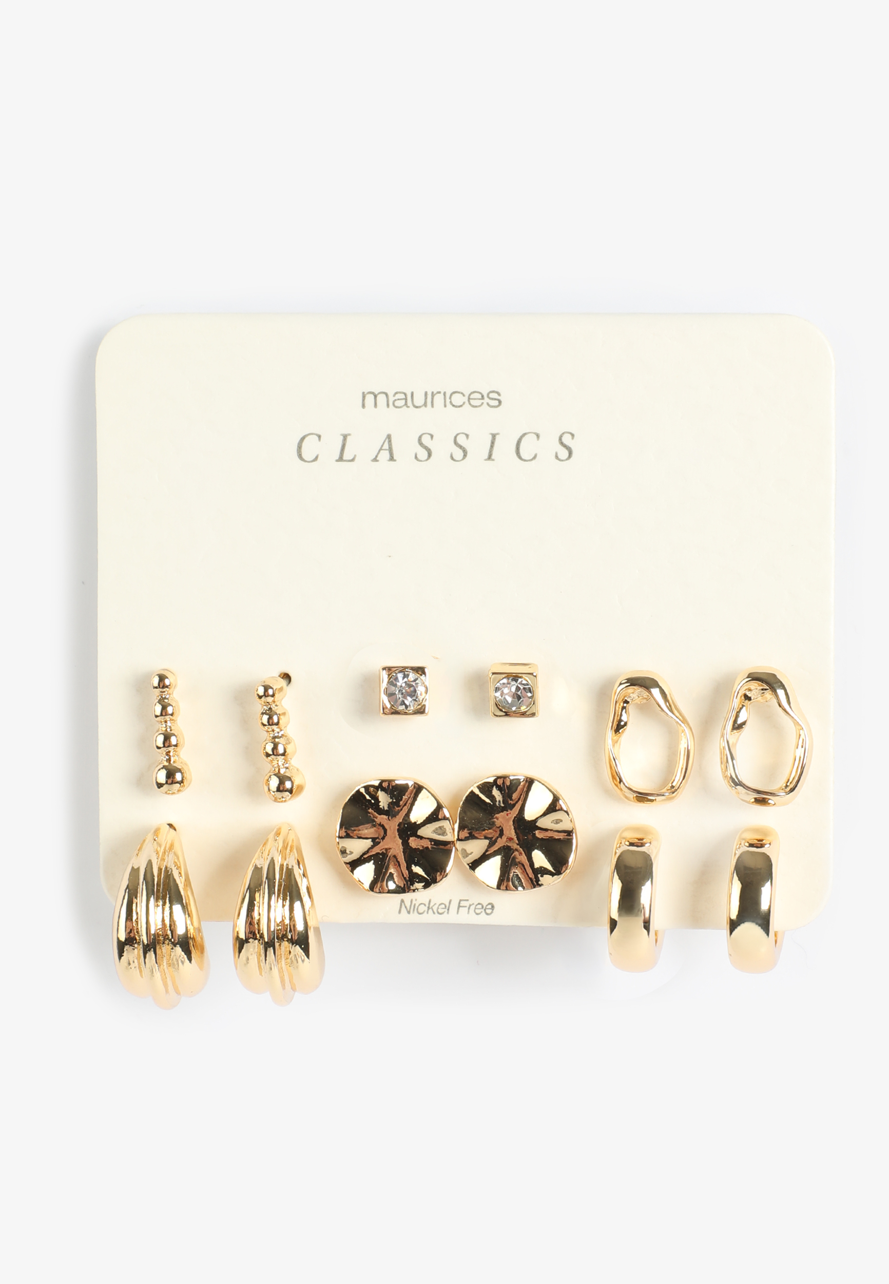 Gold Mixed Earring Set