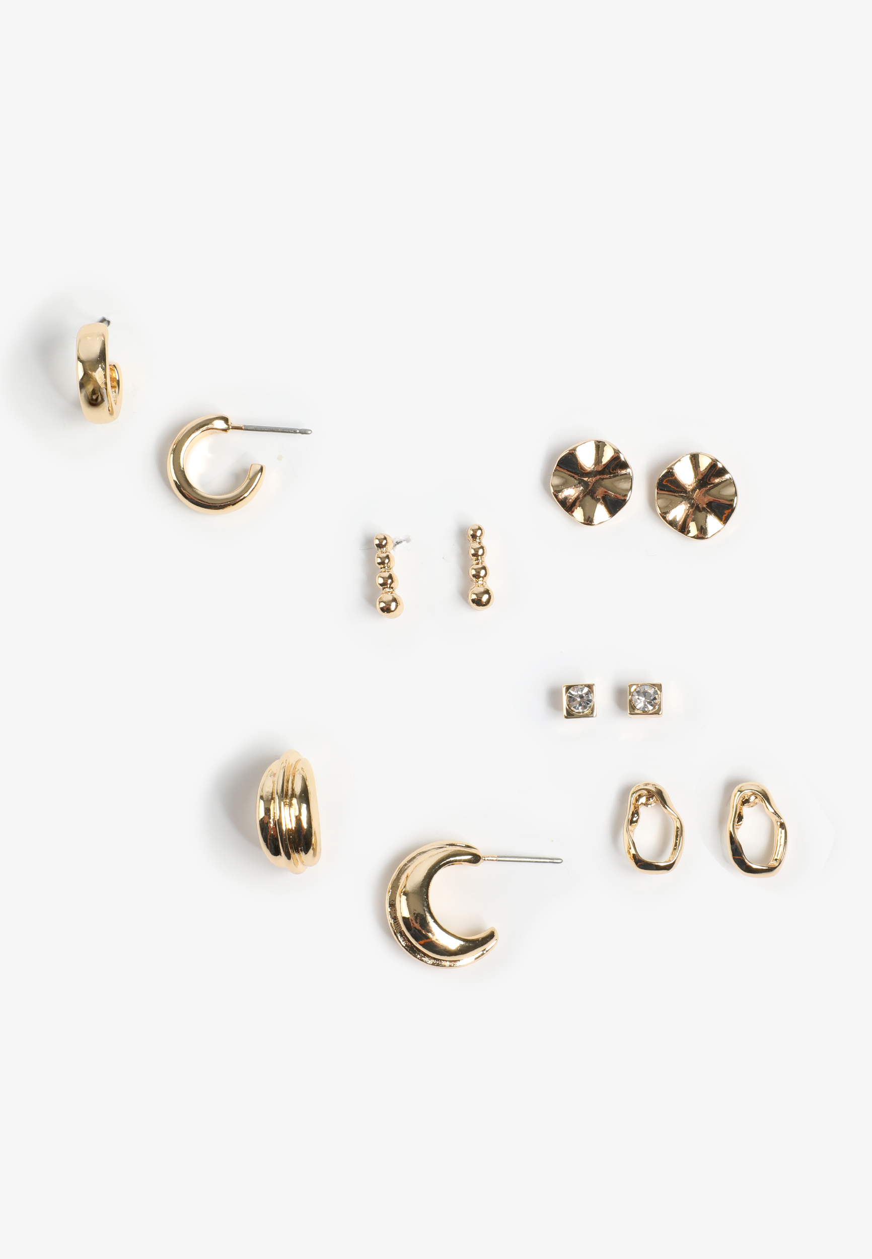 Gold Mixed Earring Set, C605, large