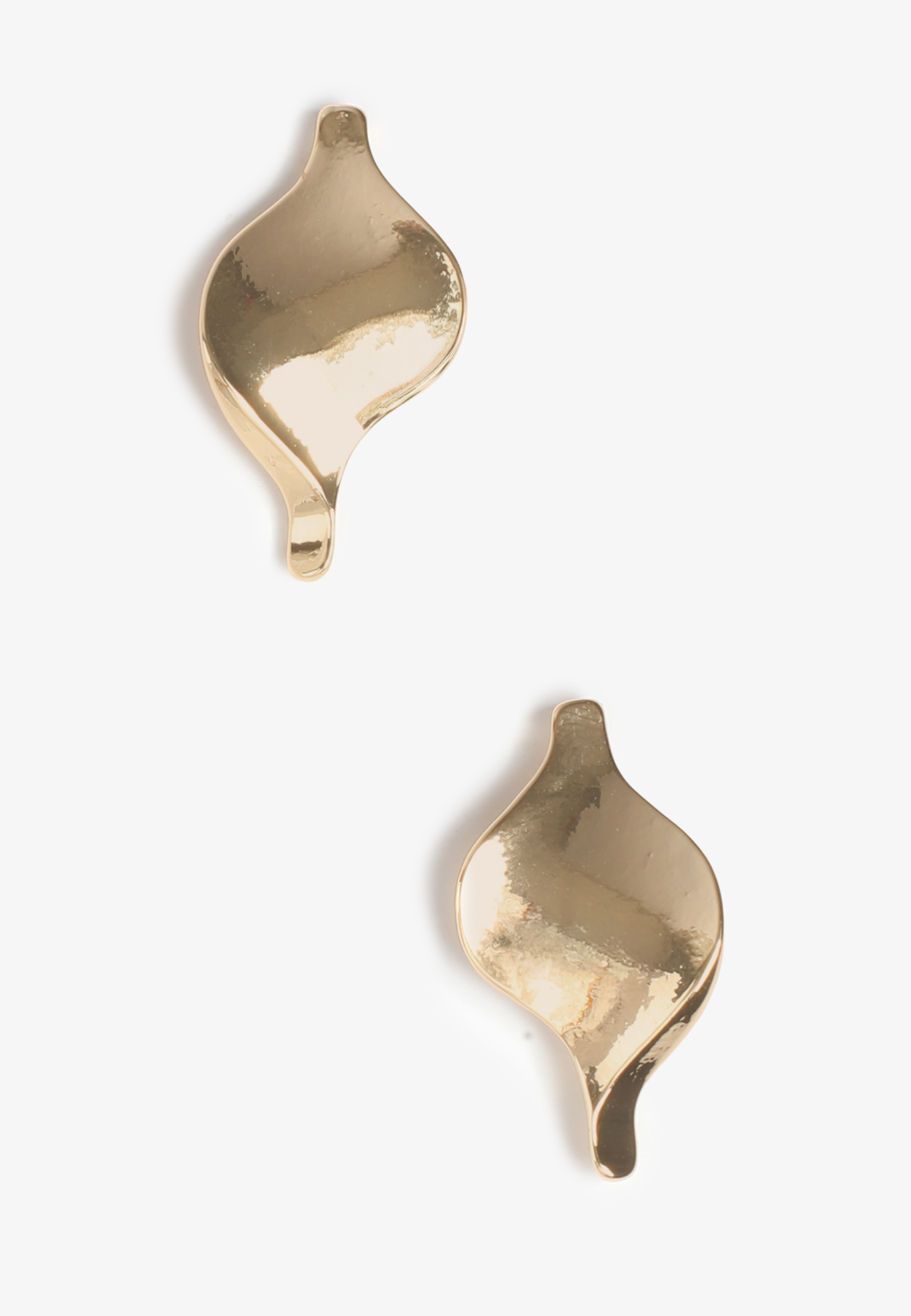 Gold Sculptural Stud Earrings