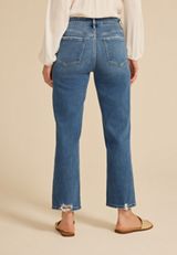 Flying Monkey&trade; High Rise Ripped Hem Ankle Straight Jean, C258, small
