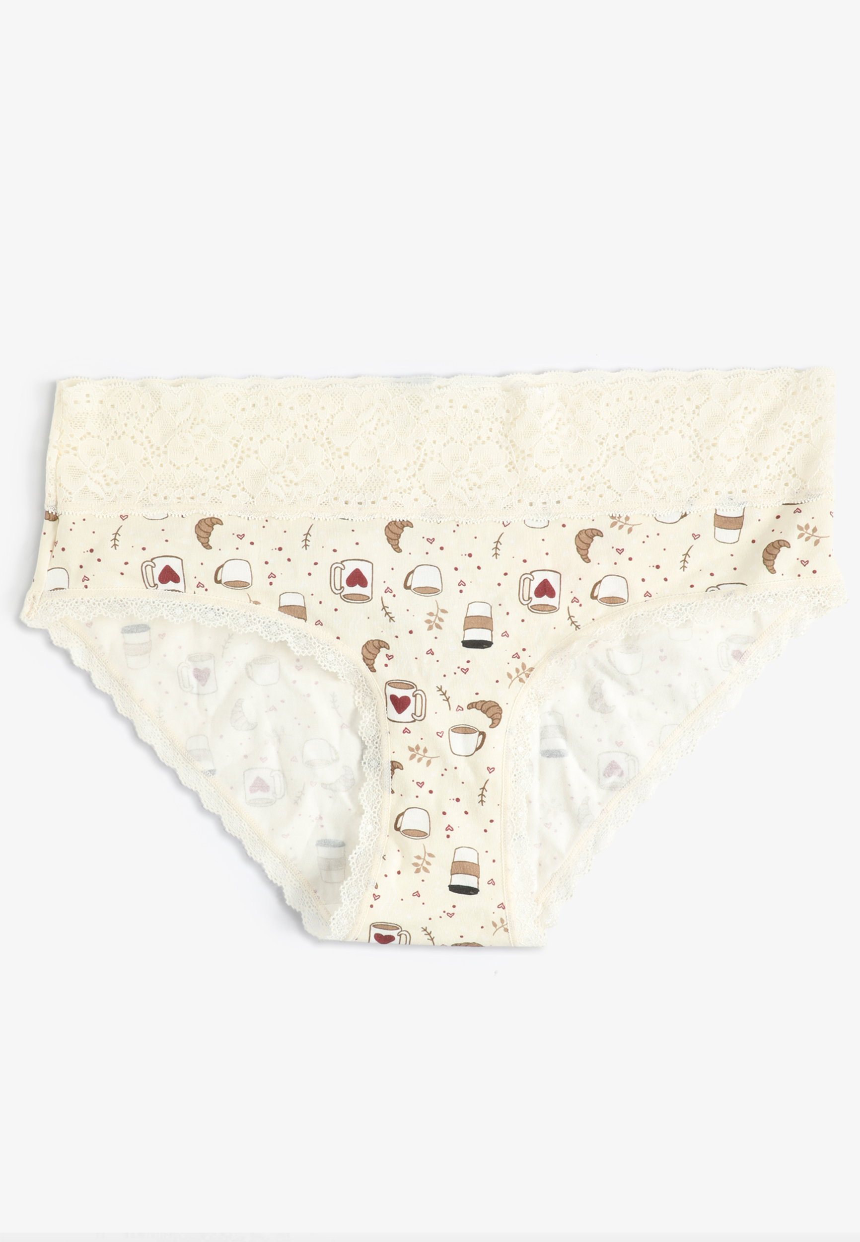 Simply Comfy Cotton Coffee Print Hipster Panty