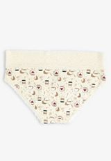 Simply Comfy Cotton Coffee Print Hipster Panty, C4857, small