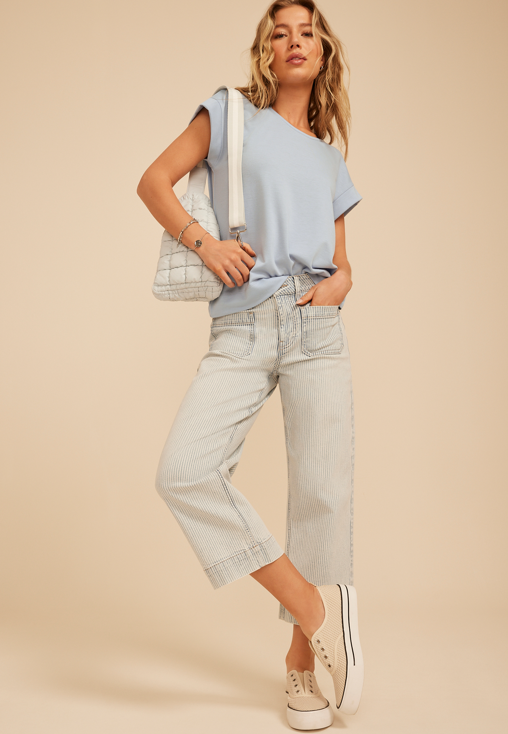 French Terry Short Sleeve Hooded Top