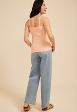 Brushed V Neck Cami, BLUSH, small