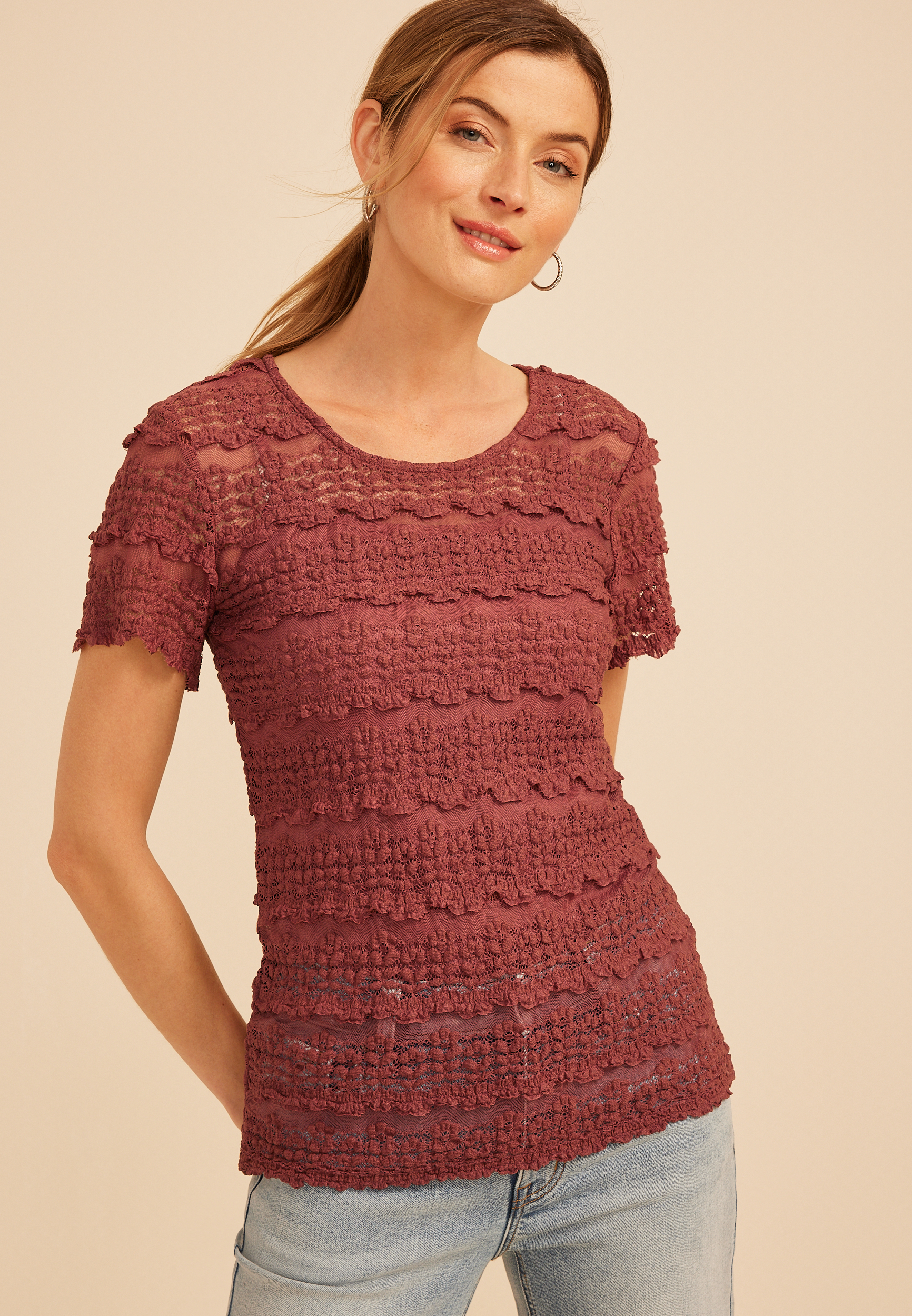 Chunky Lace Tee