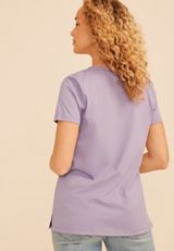 Teach Heart Classic Fit Graphic Tee, LAVENDER GRAY, small