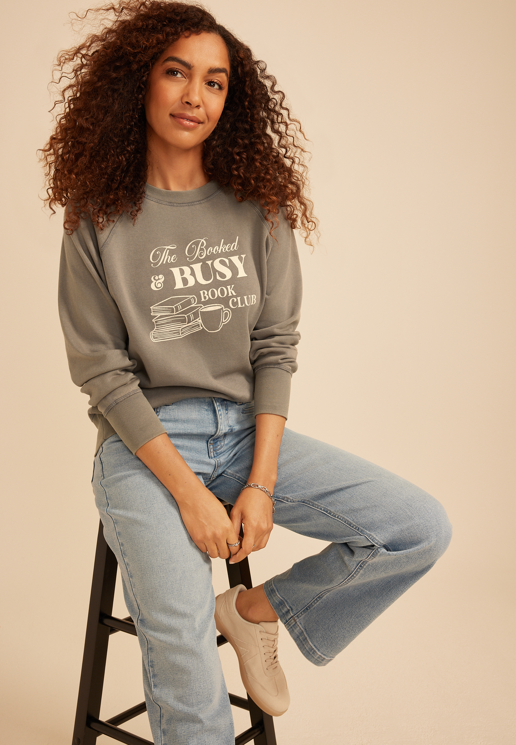 Booked And Busy Book Club Sweatshirt