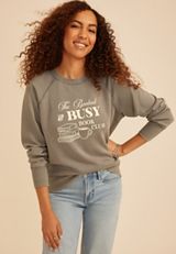 Booked And Busy Book Club Sweatshirt, C9768, small
