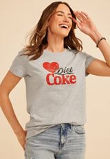 Diet Coke Classic Fit Graphic Tee, C151, small