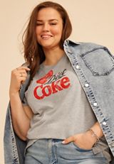 Plus Size Diet Coke Classic Fit Graphic Tee, C151, small