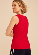 Chunky Ribbed Button Front Tank Top, C2946, small