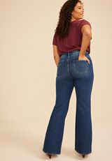 Plus Size Risen&reg; High Rise Tummy Control Panel Front Press Bootcut Jean, C258, small
