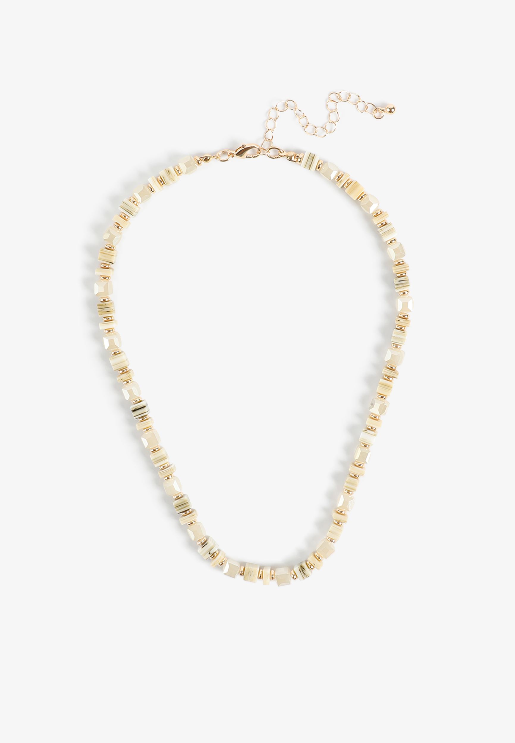 Jaded Resin Beaded Necklace, C5883, large