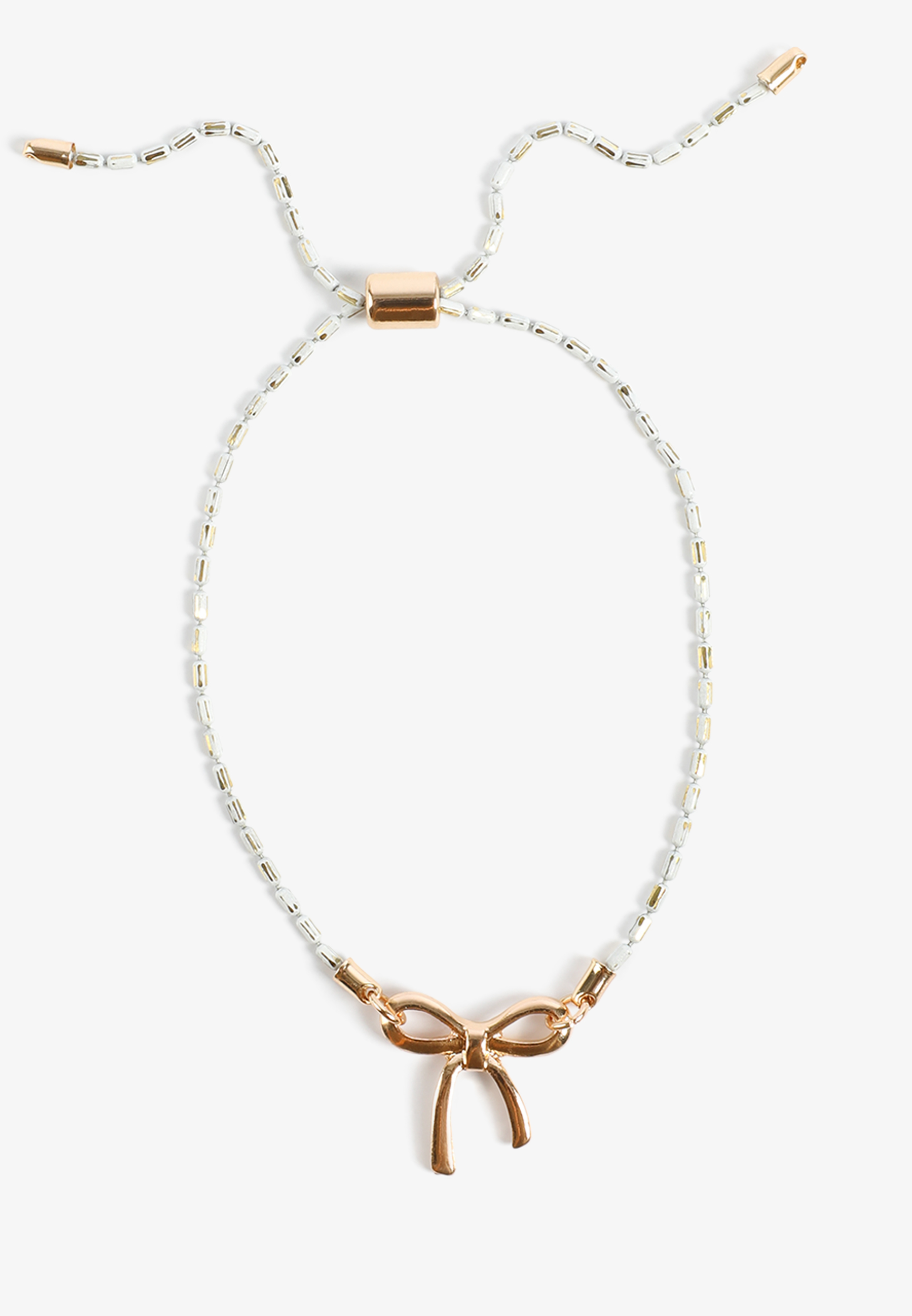 Gold Bow Slider Bracelet