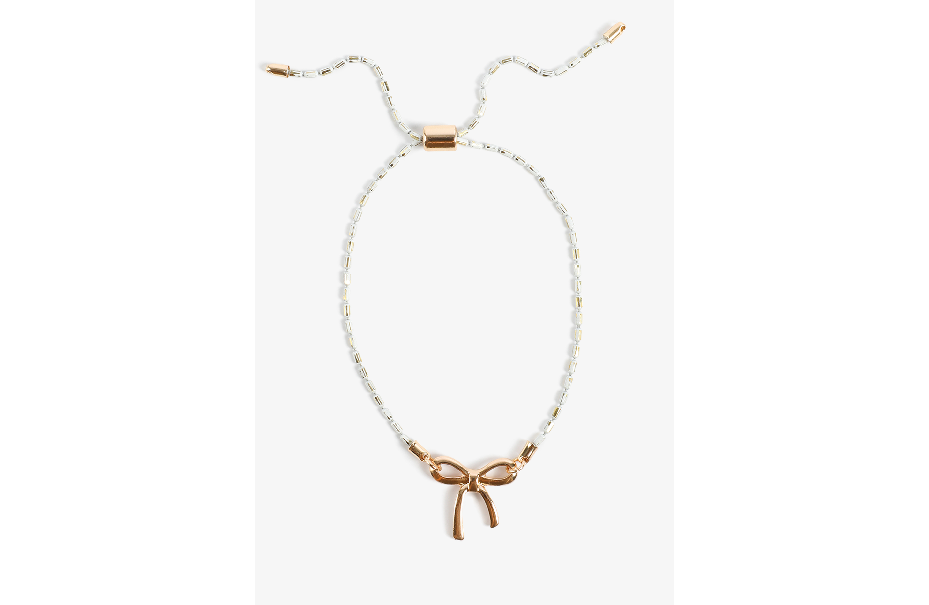 Gold Bow Slider Bracelet