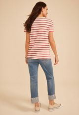 24/7 Dawson Striped Crew Neck Tee, C2947, small