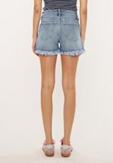 KanCan&trade; High Rise Frayed Hem 3.5in Mom Short, C3337, small