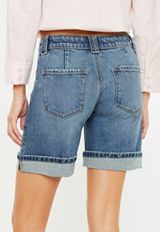 KanCan&trade; Mid Rise Patch Pocket Cuffed Hem 8in Bermuda Short, C258, small