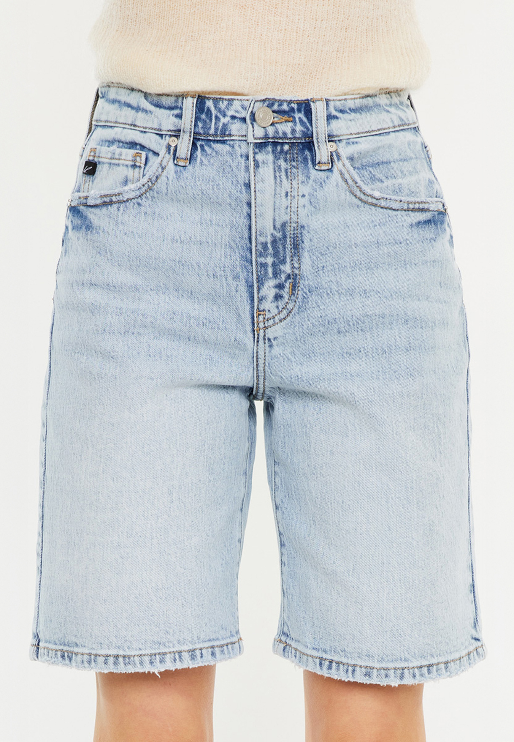 KanCan&trade; High Rise 9in Relaxed Bermuda Short, C2806, large