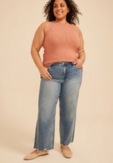 Plus Size 24/7 Variegated Ribbed Highline Tank Top, C9585, small