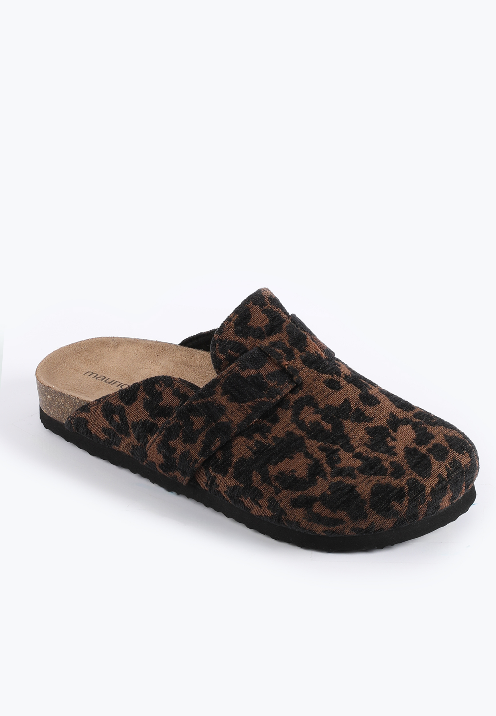 SuperCush Chloe Leopard Knit Footbed Clog