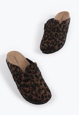 SuperCush Chloe Leopard Knit Footbed Clog, C5296, small