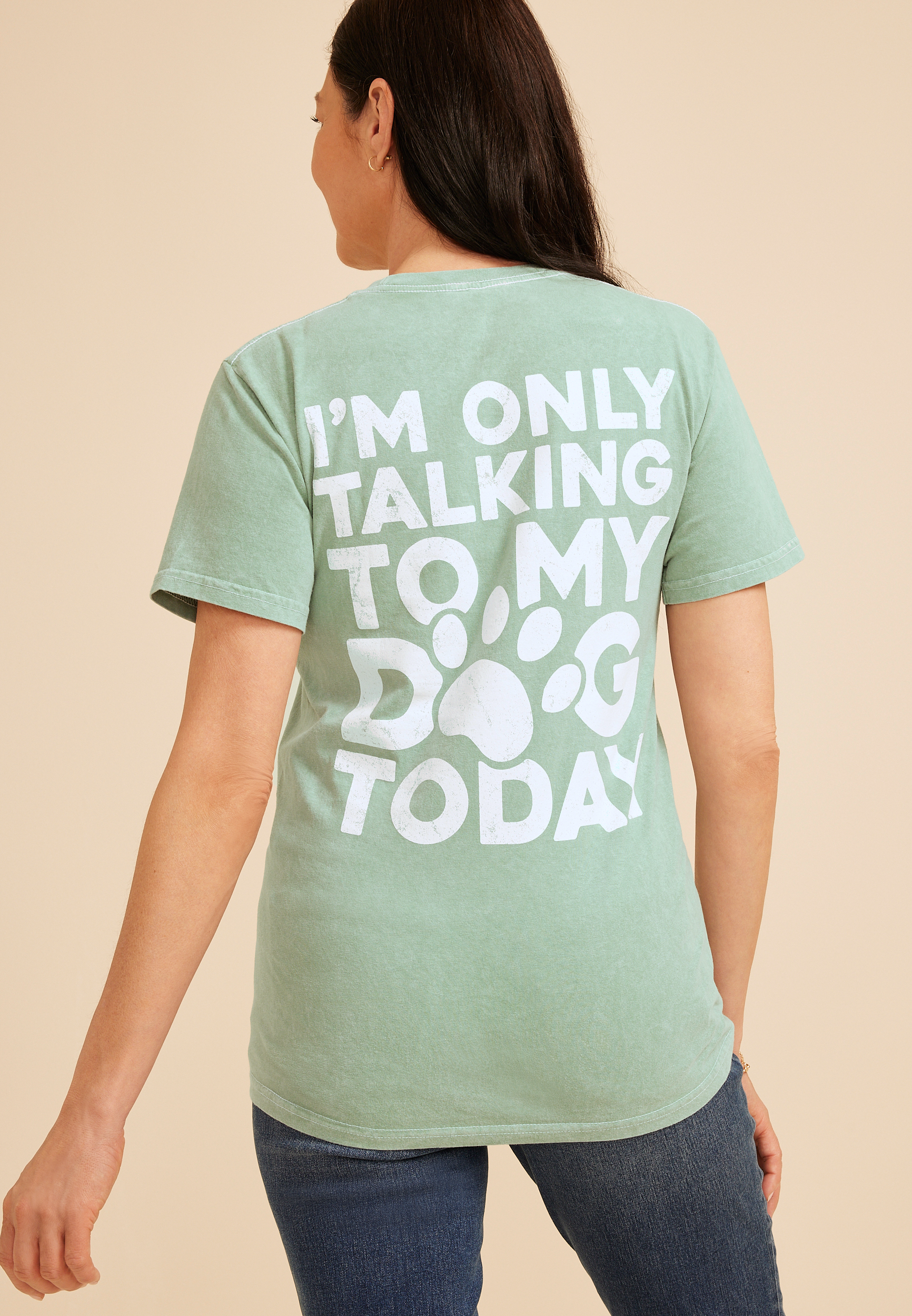 Talk To My Dog Standard Fit Graphic Tee, C9625, large