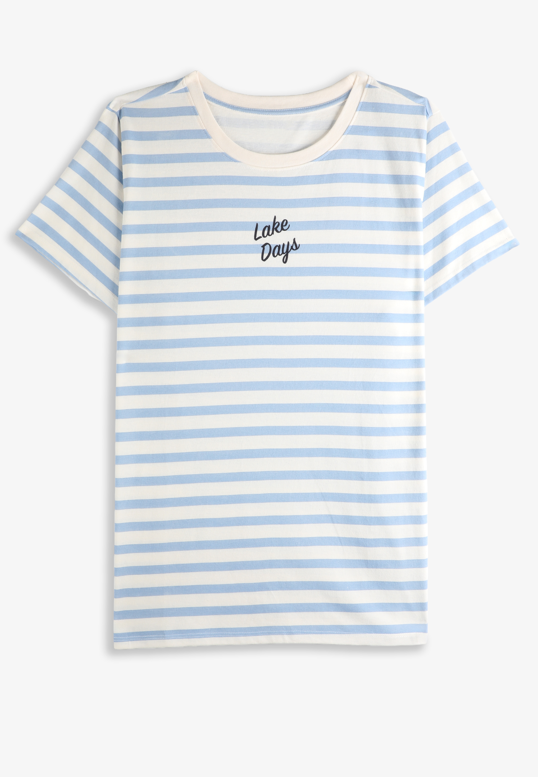 Striped Lake Days Classic Fit Graphic Tee