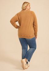 Plus Size No Tricks Just Treats Halloween Graphic Sweatshirt, C8664, small