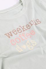 Weekends Coffee Dogs Classic Fit Graphic Tee, C9251, small