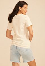 Sun And Siesta Classic Fit Graphic Tee, GARDENIA, small