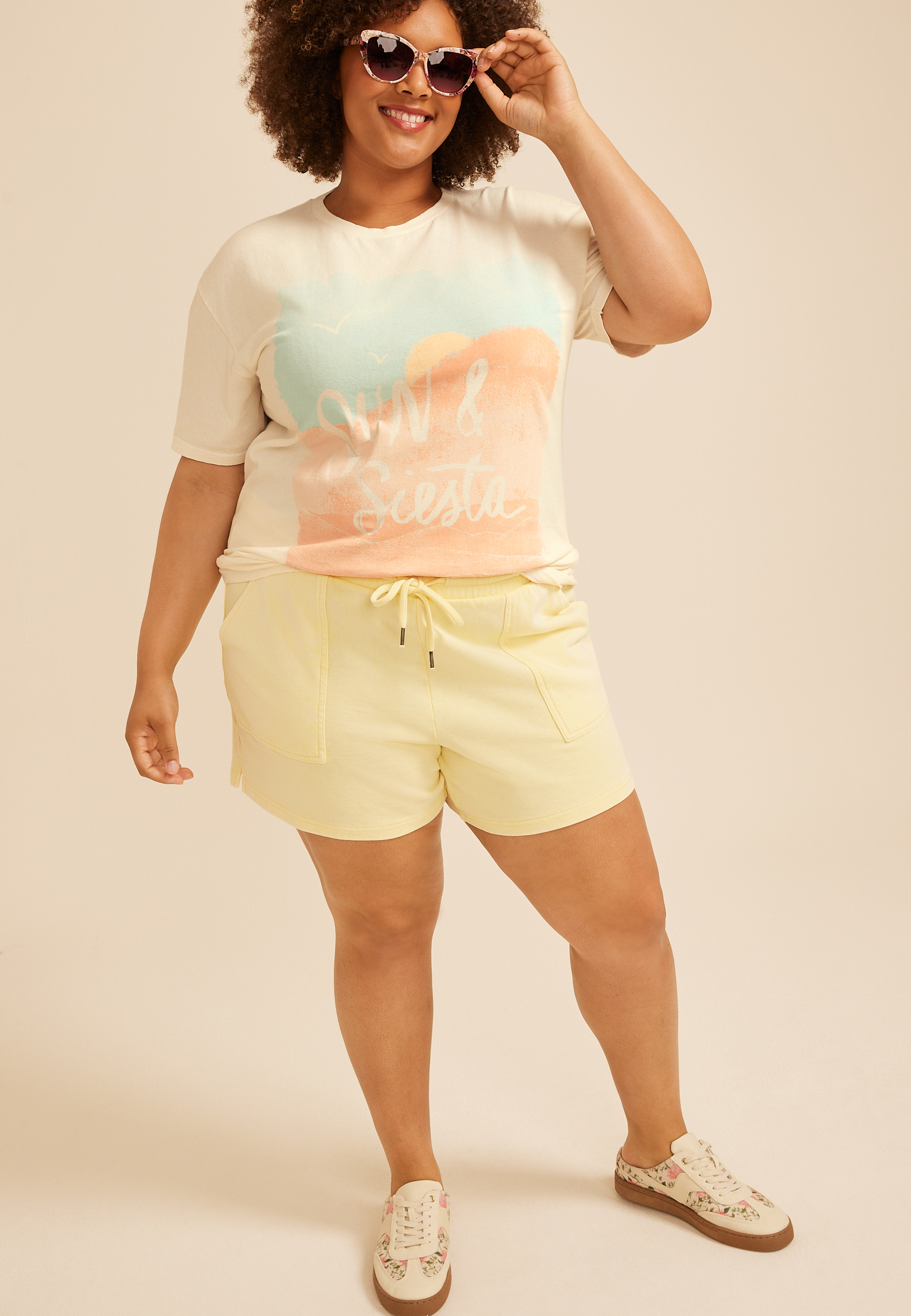 Plus Size Sun And Siesta Classic Fit Graphic Tee