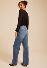 Everflex™ High Rise Pintuck Wide Leg Jean, C3337, small